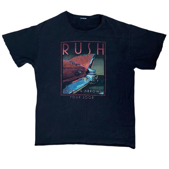 RUSH Tour 2008 Snakes & Arrows Band Tee Shirt Medium - Picture 1 of 5